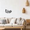 WADORN Metal Butterfly Family Wall Art 11.8x7.5 Inch Farmhouse Sculpture for Living Room Decor
