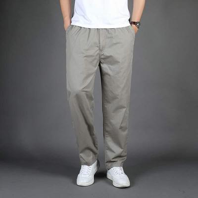 Men's Large Summer Casual Washed Overalls for Middle-Aged Dads