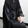 2024 Autumn Japanese Pleated Diamond Check Sweater Dress