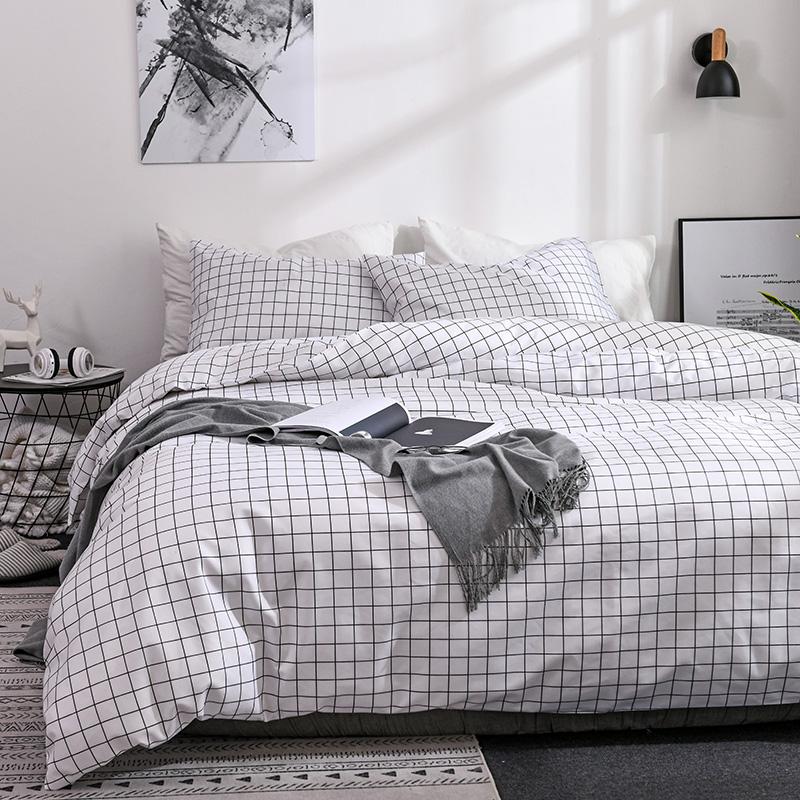 RunGrape Duvet Cover Bedding Set Twin Queen King Size 240x220 Nordic Bed Cover 150 Euro Bed Linen 2 Bedrooms Bedclothe 200x200