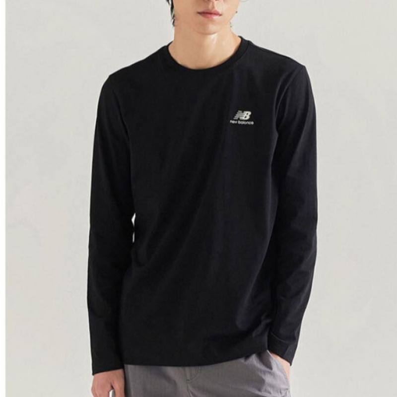New Balance Club  Nbndd11013 Bk Essential Long Sleeve Tee Standard Fit Unisex Sweatshirt