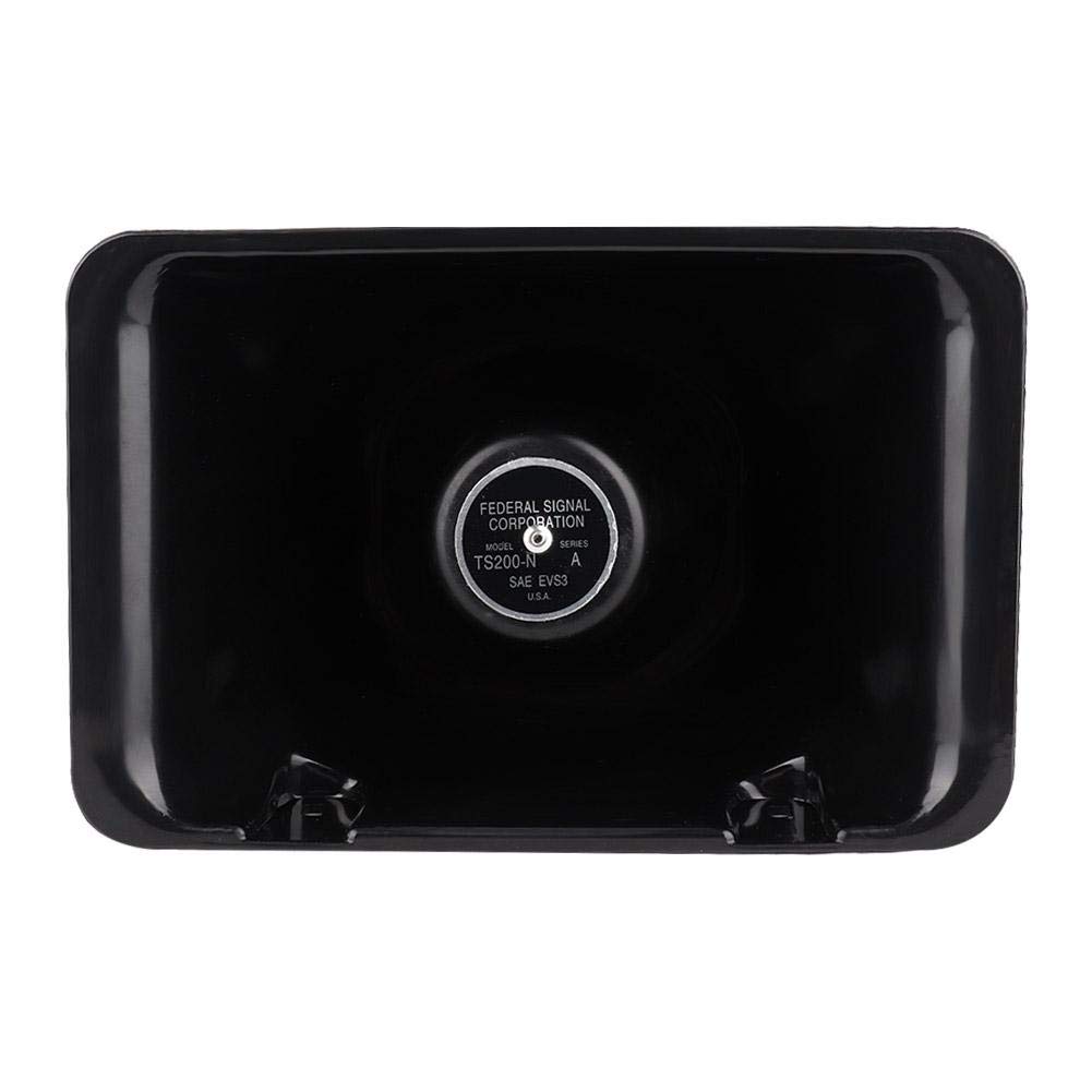 High-Pitch Warning Horn Speaker, 12V 200W, Universal Horn for Car Alarm Systems (Black)