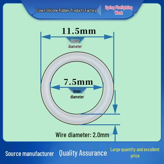 First Order Discount: 2.0mm Wire Rubber-Silicone O-Ring Seal, 5-140mm Outer Diameter, Waterproof