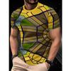 Men's Fashion 3D Printed Men's T-Shirt Round Neck Short Sleeve Trendy Street Wear