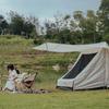 Eizer Camp Outdoor Tarp Poles, Set of 2, Aluminum, Lightweight, 230cm, Available in Black, Green, and Bronze (Black)