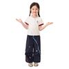LUSON Girls' Summer Henry Collar Color-block Short Sleeve T-shirt