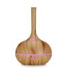 Remote-Controlled Wood Grain Aromatherapy Humidifier with Seven-Color LED Lamp
