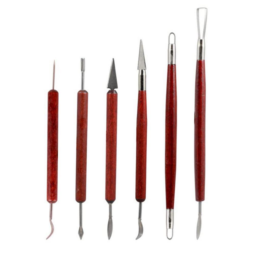 

With Wooden Handle Clay Carving Sculpting Tools Sculpture Knives Pottery Tools Crafts Making Tools