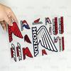 FOR HONDA RACING All Purpose Reflective Waterproof Scratch Blocker Decal Car Bike Helmet Cup Refrigerator Decorative Stickers