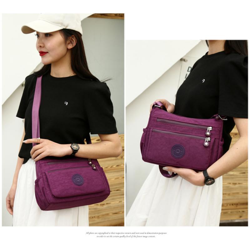 Torba dla matki z tkaniny Oxford o dużej pojemności, modna prosta torba na ramię, mała kwadratowa torba Crossbody