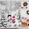 Christmas Santa Claus Shower Curtain, Merry Christmas Pink Santa Claus Waterproof Fabric Shower Curtain, Funny Xmas Santa Winter