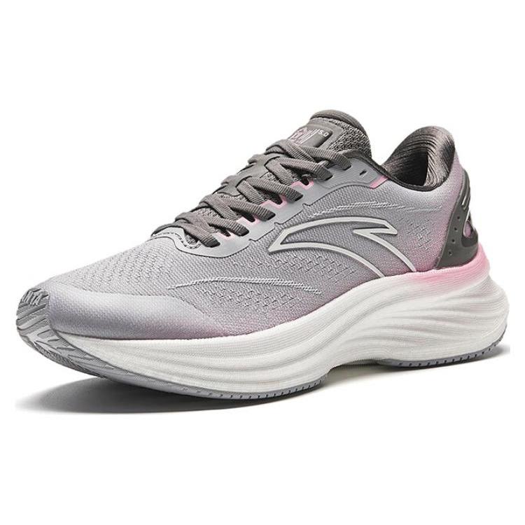 Anta Innovation 5 Low Top Running Shoes Women's Gray Pink 122415582-8