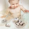 Children's Bathroom Floating Animal Otter Sealed Floating Water Play Toy Baby Bath Bath Toy-white