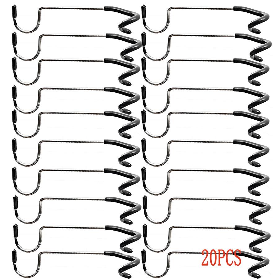 Outdoor Camping Light Hook Stainless Steel Camping Lantern Hanger Non Slip Tent Light Hanger Hook Bird Feeder Pole Hook S Shape
