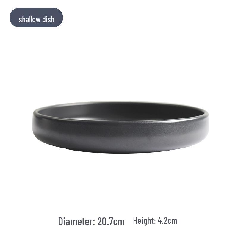 Nordic Ceramic Rice Bowl and Plate Set - Customizable LOGO Tableware
