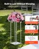 Wedding Flower Stand, 10PCS 50cm Column Flower Stand, Floral Stands with Acrylic Laminate, Cylindrical Cubic Floral Display Rack for Wedding, Party,