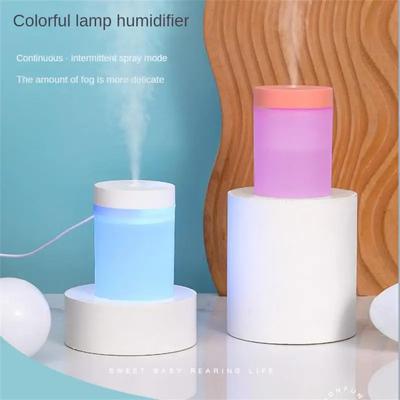 200ml Mini Luftbefeuchter Buntes Stimmungslicht USB Luftbefeuchter Luftdiffusor Luftreiniger Für Auto Zuhause Ultraschall Nebelerzeuger
