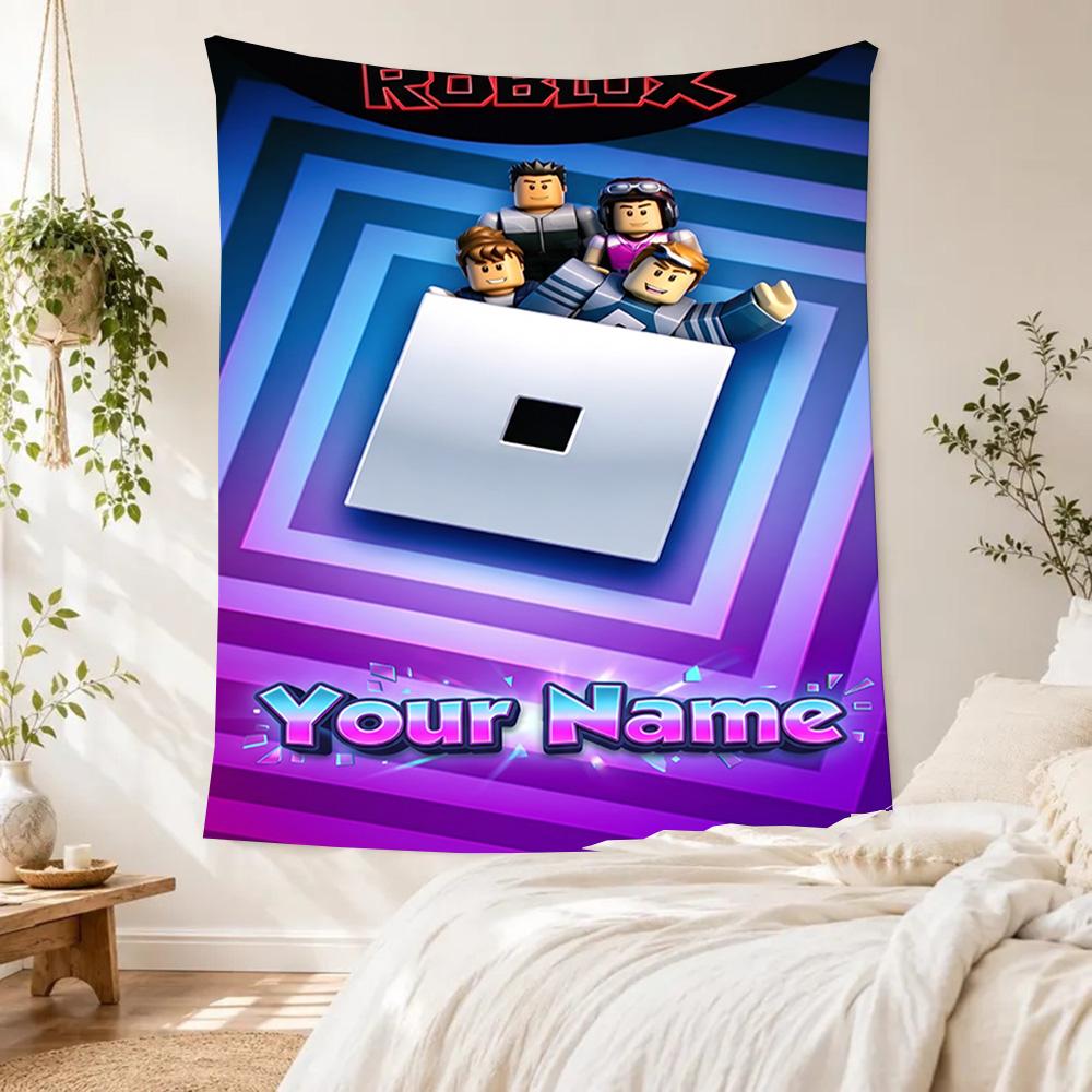 Roblox Custom Tapestry Boho Wall Hanging Ultra-Soft Perfect for Bedroom Wall All-Season Use Great Gift for Dorm Room Lovers