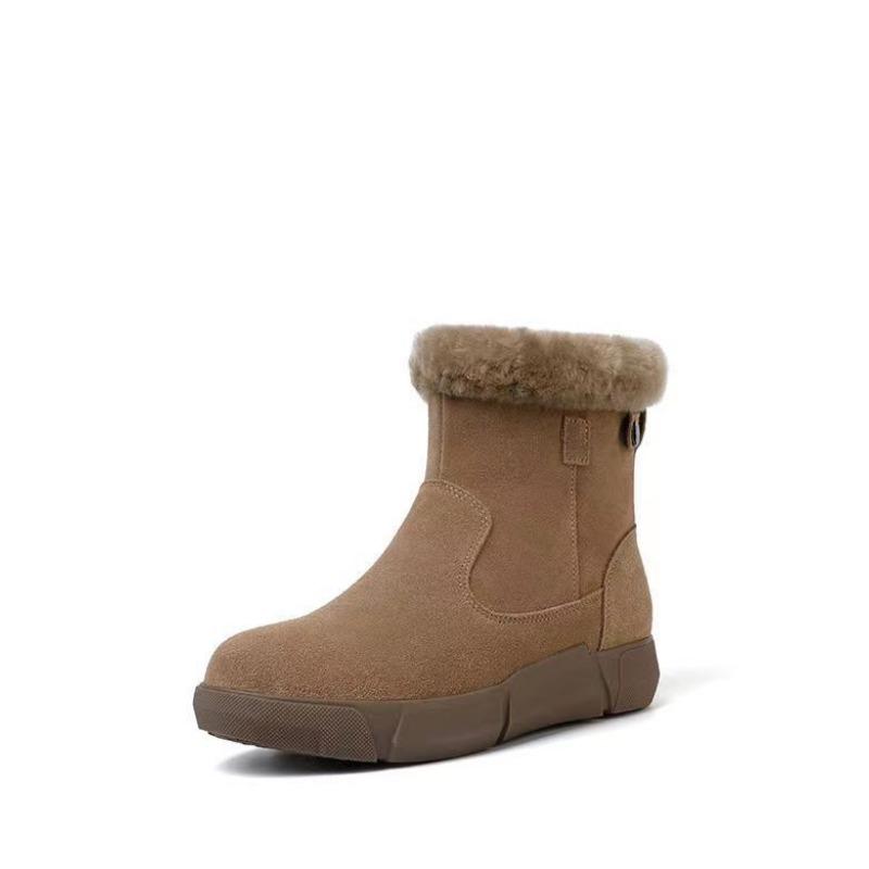 

Зимние бархатные утепленные теплые сноубутсы для женских новых универсальных шерстяных сапог хлопковые сапоги для женщин 41