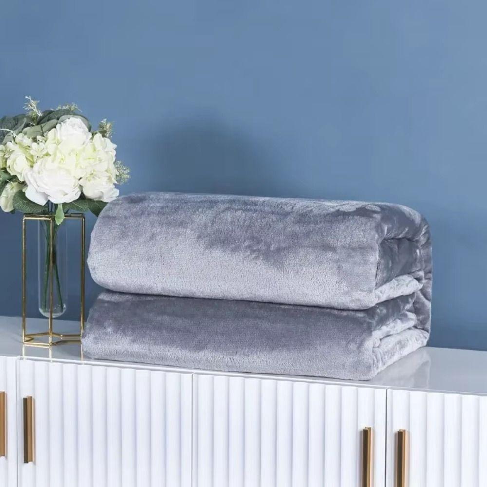 Thicken Coral Fleece Fleece Blanket Super Soft Throw Blanket Coral Fleece Blanket  Couch Blanket