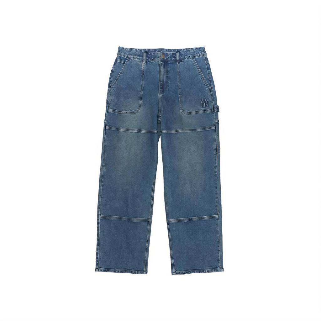MLB New York Yankees Skin-Friendly Fashion Versatile Trendy Jeans Men Jeans 3LDPB0954-50INS