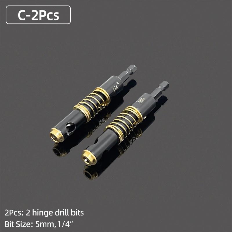 Self-Centering Hinge Twist Drill Bits HSS Different Sizes Window Doors Screw Hole Saw Woodworking Reaming Cabinet Tool
