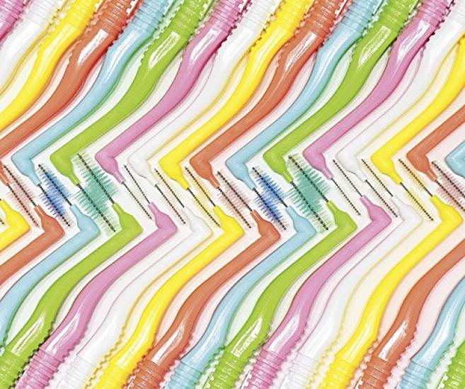 Dental Pro Interdental Size 0 10 Brushes Brushes, Pink, (SSSS),