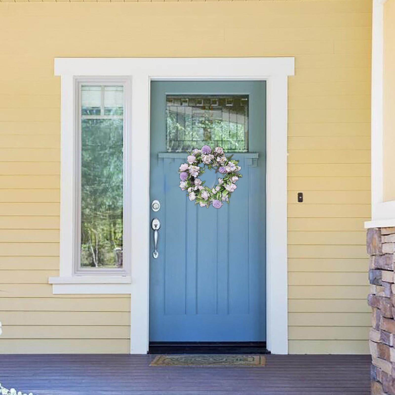 

Artificial Peony Wreath Door Wreath Spring Wreath Round Wreath Home Decoration
