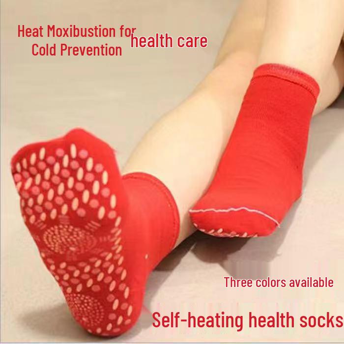 Unisex Thermal Self-Heating Winter Socks - Warm, Mid-Calf, Foot Massage, Cold Protection