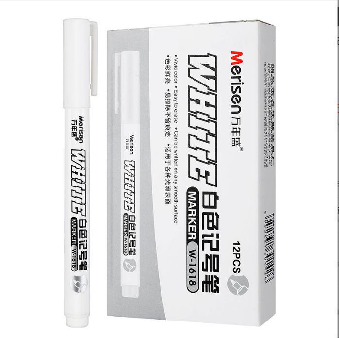 1/5 Packung Permanente Weiße Marker Stifte Schnelltrocknende Tinte Langlebige Spitze Für Kunst Handwerk Felsen Malerei Glas Metall Holz Markierung