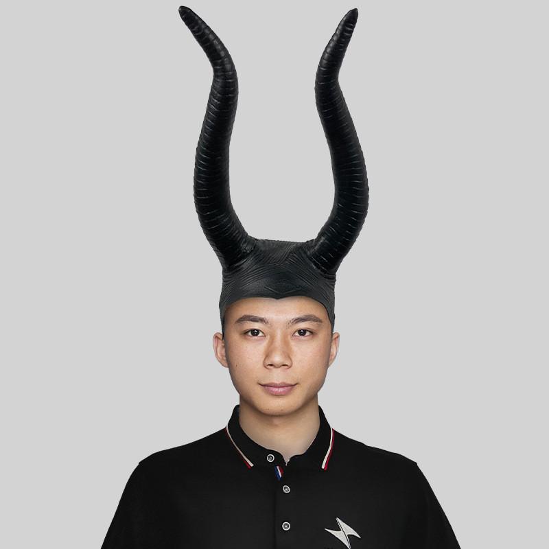 

Entertaining Horned Black Witch Hat Fun Accessory For Halloween And Celebrations Themed Classic Black Horns