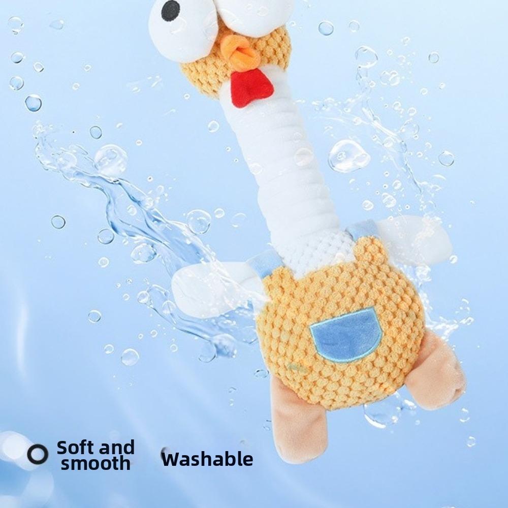 Funny Bite-resistant Plush Dog Toy Cartoon Cute Dog Chew Toy Simulated Animals Gnawing Grinding Doll Indoor Play