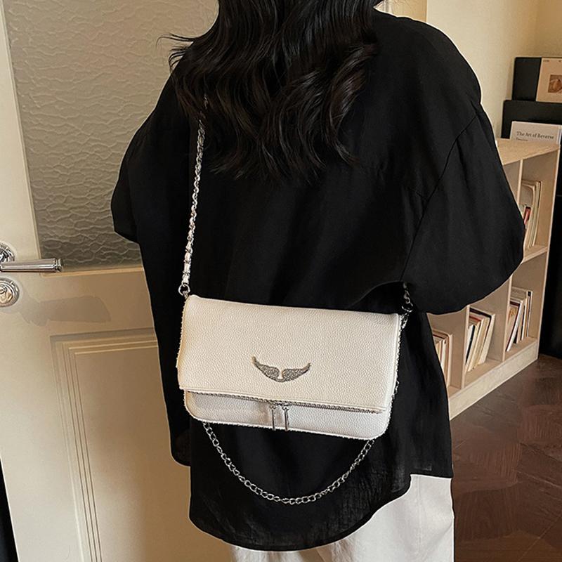 New Luxury Square Bag, Chain Strap Vintage Adjustable Shoulder Crossbody Bag, Minimalist Purse for Daily Use Women Bag