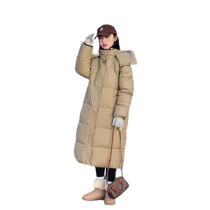 Thickened cotton-padded clothes women's medium and long over-knee thick new winter cotton-padded clothes loose cotton-padded jacket