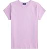 Polo Cotton Knit Short Sleeve Crew Neck Regular T-Shirt Women Tops 211B14605-015
