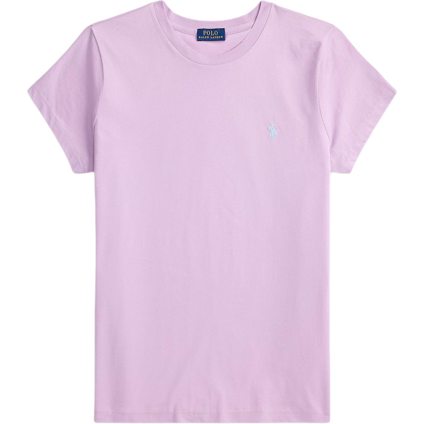 

Polo Ralph Lauren Хлопковый вязаный топ с коротким рукавом и круглым вырезом Regular для женщин 211B14605-015 S