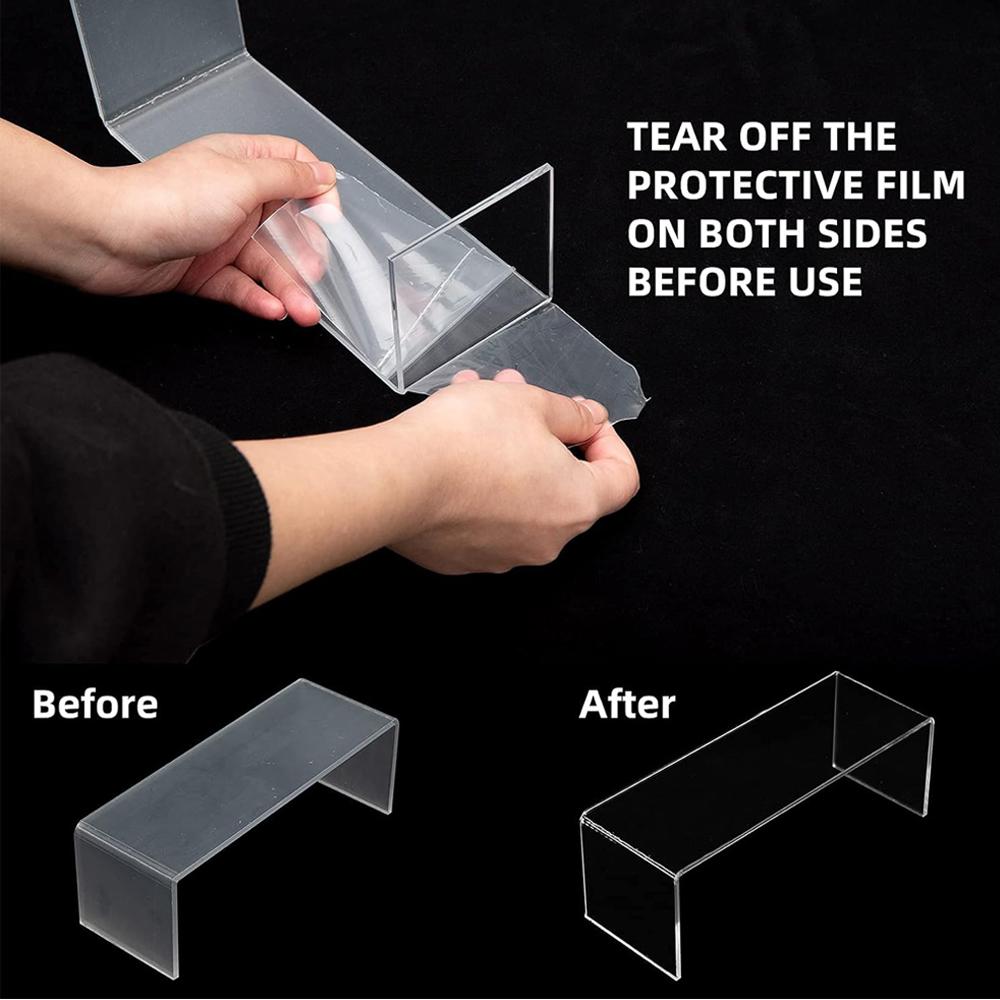 Clear Acrylic Display Risers Showcase for Shoe Risers Retail Stand Cupcake Stand Dessert Stand