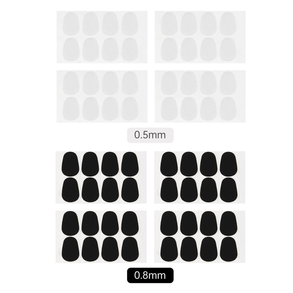 64pcs Food Grade Silicone 0.8mm 0.5mm Oval Mouthpiece Cushions Alto Tenor Saxophone Clarinet Beginner Enthusiast