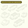 Hot 500 Pieces Building Blocks City DlYCreative Bricks Bulk Model FiguresEducational Kids Toys Compatible AllBrands