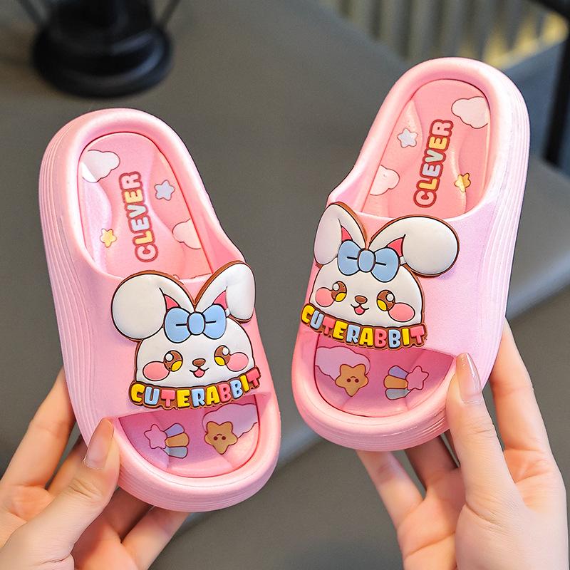 Jungen Cartoon Strand-Slipper - Sommer 2025, Indoor/Outdoor, Leicht, Rutschfest, Geruchlos, Weiche Sohle