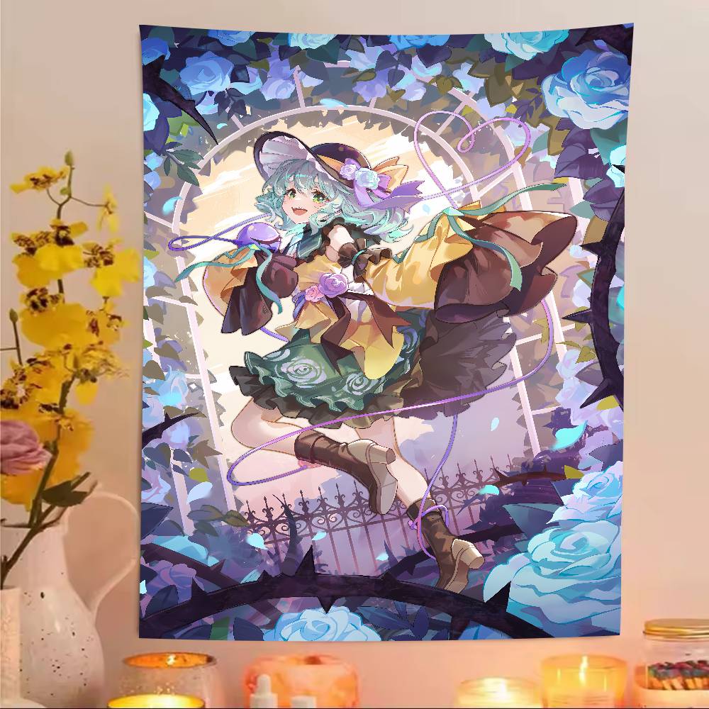 XXL Fashion Hot Popular Touhou Project Tapestry Anime Surrounding Bedroom Study Home TapestryRoom Dormitory Game Room Decoration