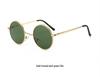 Retro European & American Round Polarized Sunglasses with Colorful Reflective Lenses for Men & Women - Model 8030