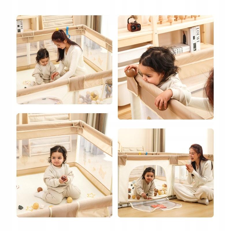 Playpen For Children Large Xxl 180X200Cm + Mat + 100 Balls Cover Dry Pool