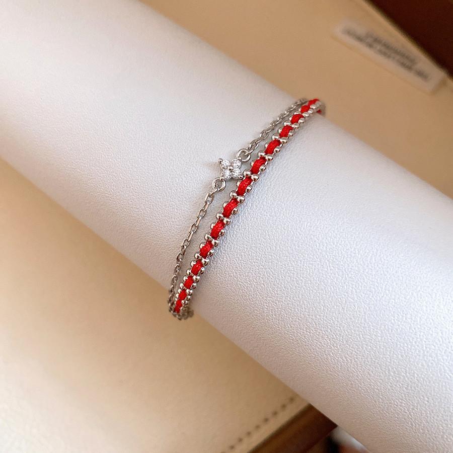 Fashion Smallbatch Zircon Flower Bangle For Womens Casual And Office Wear