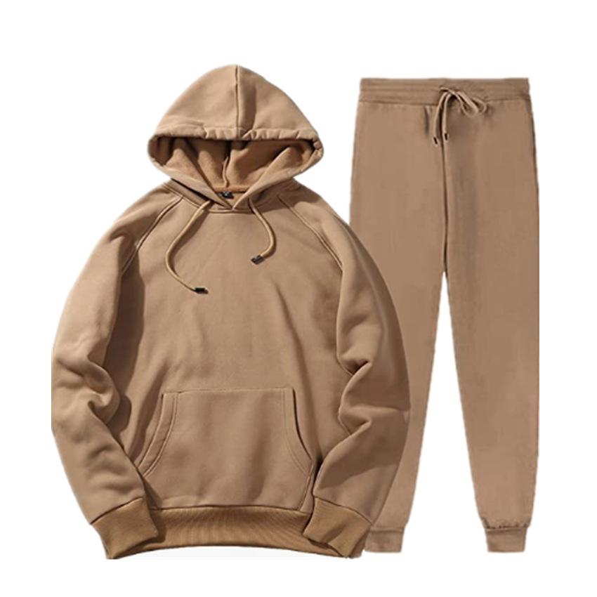 220g Fabric Plus Size Hoodie Hooded Unisex Solid Color Trendy Brand Loose Couple Plush Suit