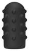 Soft Masturbator ABM04 Bumpy 16cm - All Black Male Masturbator - Masturbators