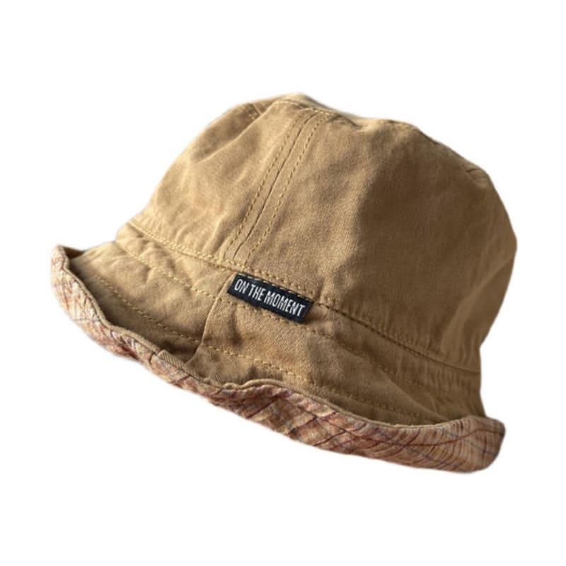 

LOOKING4U На Момент Двусторонняя Панама в Клетку C1 Бежевая BEIGE