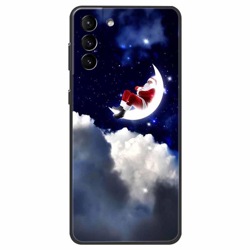 Christmas Case For Samsung S21 Plus Case S21 FE Silicone Soft TPU Cover for Samsung Galaxy S21 / S21 Ultra FE + 5G Case New Year