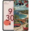 Summer Beach Scene At Sunset On Sea Palm Tree Phone Case For Google Pixel 9 8 7 6 Pro XL 8A 7A 6A TPU Shell Shockproof Cover