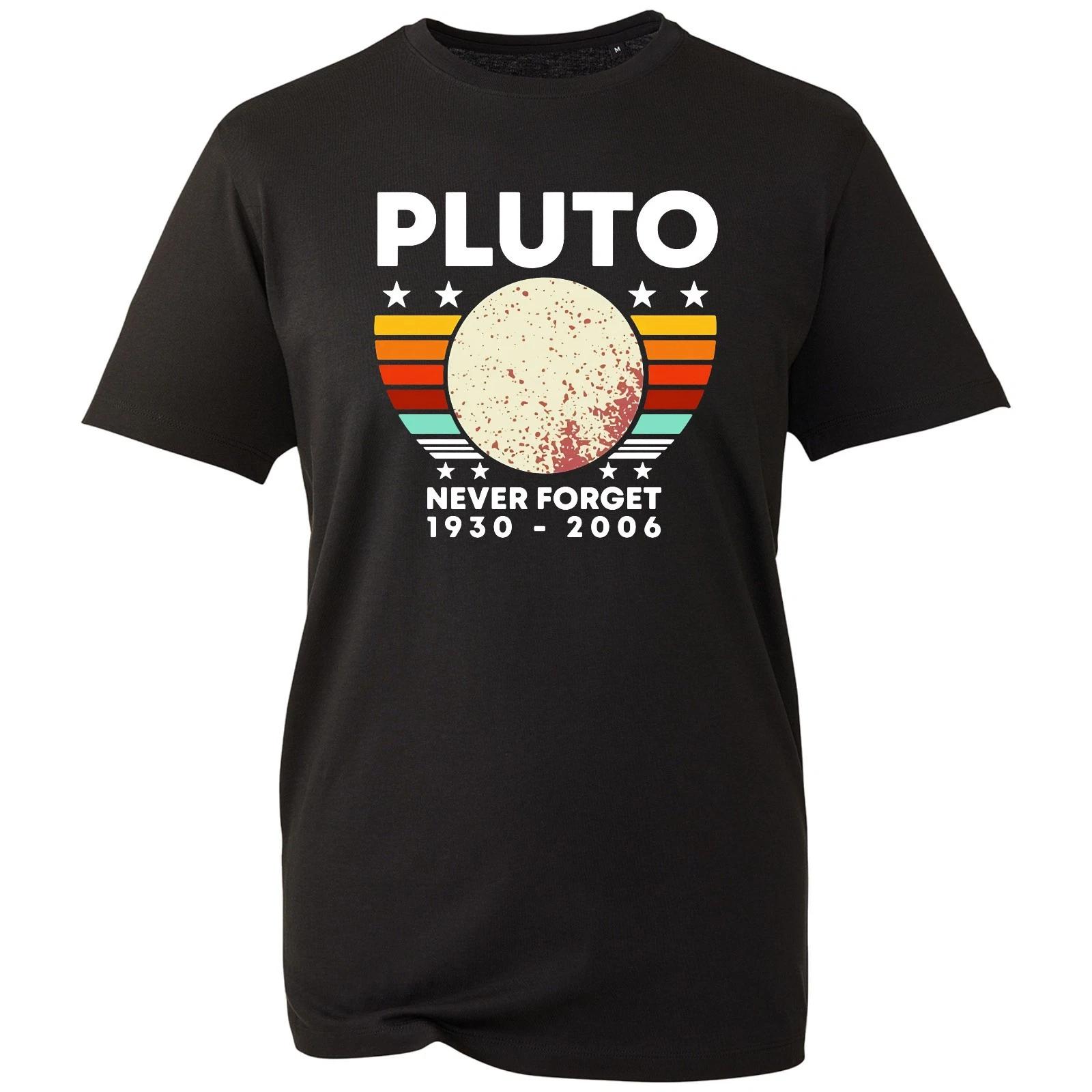 Pluto Never Forget T-shirt Planet Space 1930 2006 Astronomy Mens Unisex Gift Tee 2XL